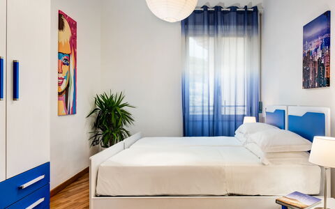 Living Times Apartment: Property, Furniture, Blue, Azure, Building, Comfort, Decoration, Lighting, Textile, Interior Design