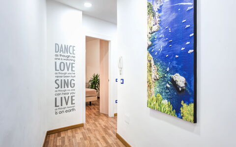 Loving Times Apartment: Water, Plant, Interior Design, Paint, Wood, Art, Wall, Floor, Flooring, Building