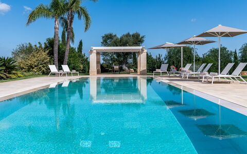 Villa Bellavista: Water, Sky, Property, Plant, Swimming Pool, Azure, Tree, Shade, Arecales, Architecture