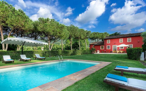 Villa Guamo: Cloud, Plant, Water, Property, Building, Sky, Swimming Pool, Tree, Azure, Outdoor Bench