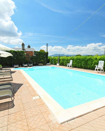 La Dolce Collina: Cloud, Water, Sky, Plant, Swimming Pool, Azure, Shade, Tree, Outdoor Furniture, Rectangle