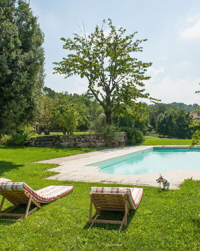 Villa Monia: Plant, Water, Sky, Property, Green, Cloud, Tree, Swimming Pool, Grass, Outdoor Furniture