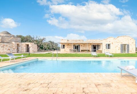 Villa Trullina: Water, Cloud, Sky, Plant, Blue, Swimming Pool, Azure, Building, Grass