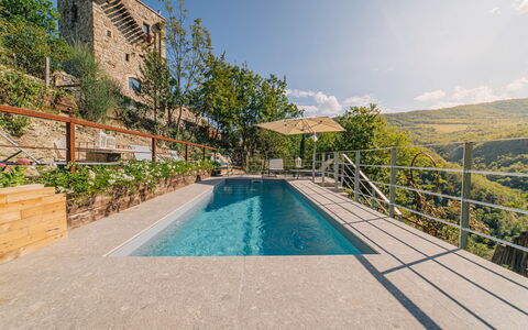 Villa Vetice: Water, Sky, Plant, Cloud, Property, Building, Swimming Pool, Azure, Tree, Architecture