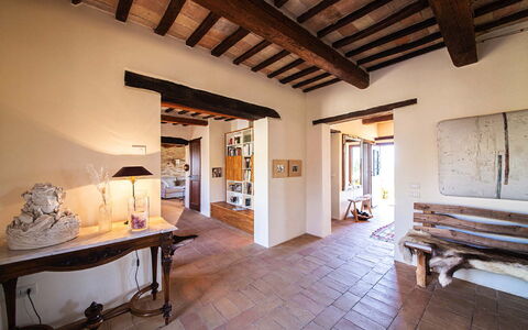 Villa Edelweiss: Picture Frame, Furniture, Building, Window, Wood, Interior Design, Living Room, Floor, Flooring, Wall