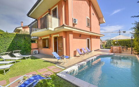 Villa Dei Castagni: Water, Plant, Daytime, Property, Building, Sky, Cloud, Blue, Architecture, Swimming Pool