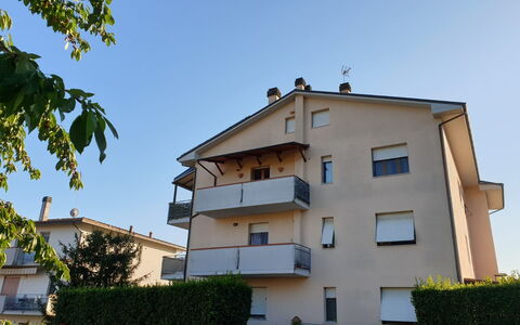 L'attico Di Castelfidardo: Sky, Plant, Building, Window, House, Urban Design, Residential Area, Facade, Tree, Condominium