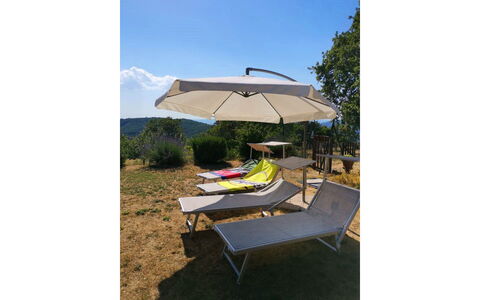 La Casa nel Borgo: Sky, Umbrella, Shade, Outdoor Furniture, Sunlounger, Outdoor Table, Plant, Tints And Shades, Tree