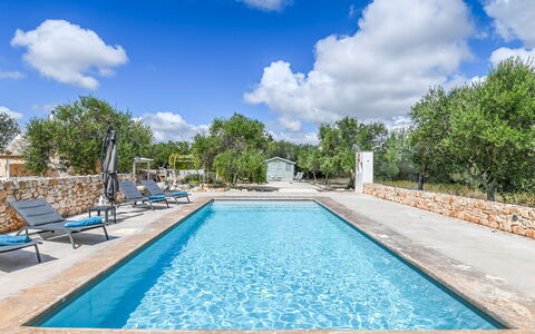 Trullo Ulivo: Water, Cloud, Sky, Plant, Property, Blue, Swimming Pool, Tree, Azure, Body Of Water