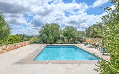Trullo Ulivo: Water, Cloud, Plant, Sky, Swimming Pool, Azure, Tree, Shade, Grass, Leisure