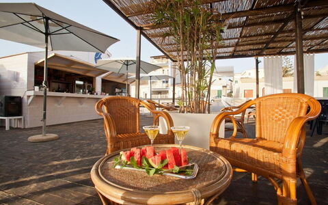 Baraka Apartments: Furniture, Property, Table, Plant, Chair, Outdoor Furniture, Architecture, Interior Design, Wood, Flooring