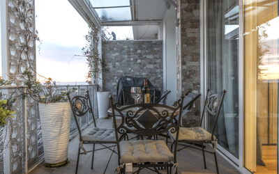 Florence Suite Apartment: Property, Furniture, Chair, Interior Design, Wood, Building, Plant, House, Sky, Table