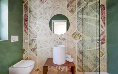 Leccio - Mastropà: Plumbing Fixture, Property, Building, Toilet, Toilet Seat, Bathroom, Bathroom Sink, Purple, Interior Design, Wood