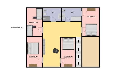 Casa Bellavista: Bedroom, Design, Bed
