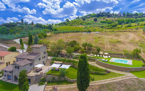 La Torre Di Panzano: Cloud, Plant, Sky, Natural Landscape, Land Lot, Tree, Grass, Landscape, Urban Design, Grassland