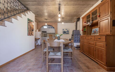 Casa Tramonti: Property, Cabinetry, Furniture, Table, Wood, Drawer, Chair, Interior Design, Flooring, Floor
