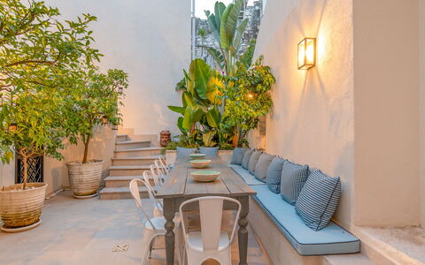 Dimora Cocchi: Plant, Property, Table, Interior Design, Building, Wood, Orange, Flower, Architecture, Flowerpot