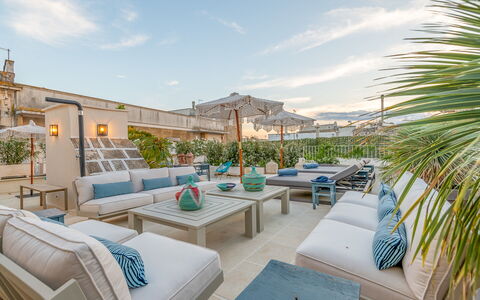 Dimora Cocchi: Sky, Cloud, Plant, Furniture, Property, Azure, Outdoor Furniture, Table, Building, Lighting