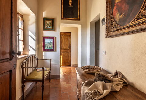 Monticchiello Apartment With Garden, Wifi, Pienza,: Picture Frame, Furniture, Property, Table, Building, Wood, Interior Design, Architecture, Floor, Chair