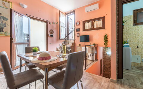 Villasimius 683: Furniture, Property, Picture Frame, Table, Chair, Wood, Houseplant, Living Room, Flooring, Floor