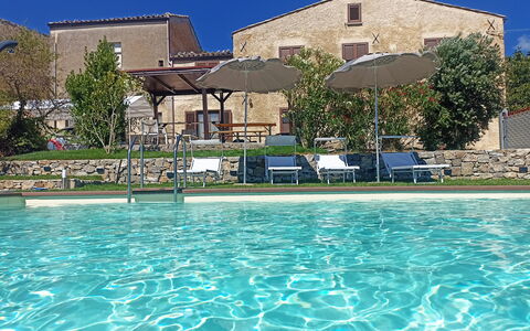 Casa Santa Venera: Water, Building, Property, Sky, Swimming Pool, Plant, Azure, Tree, House, Body Of Water