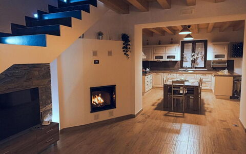 Casa Santa Venera: Wood, Interior Design, Living Room, Hall, Floor, Flooring, Wall, Cabinetry, Wood Stain, Hardwood