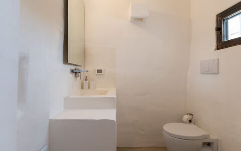 Masseria Isaia: Picture Frame, Plumbing Fixture, Bathroom Sink, Bathroom, Sink, Lighting, Wood, Building, Floor