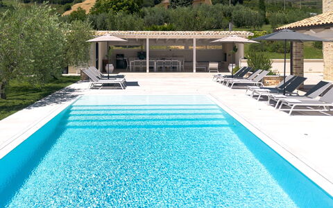 Villa Aso: Swimming Pool, Outdoor Furniture, Resort, Composite Material, Eco Hotel, Sunlounger, Shade, Thermae, Landscaping, Chair