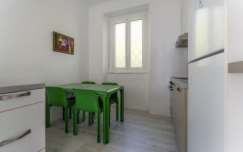 A Due Passi da Camogli 2, Seaview, Wifi: Furniture, Table, Window, Building, Wood, Interior Design, House, Flooring, Floor, Real Estate