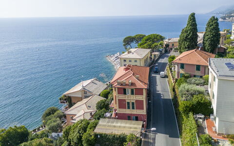 A Due Passi da Camogli, Seaview with Terrace, Wifi: Water, Sky, Plant, Building, Azure, Window, Tree, Coastal And Oceanic Landforms, Urban Design