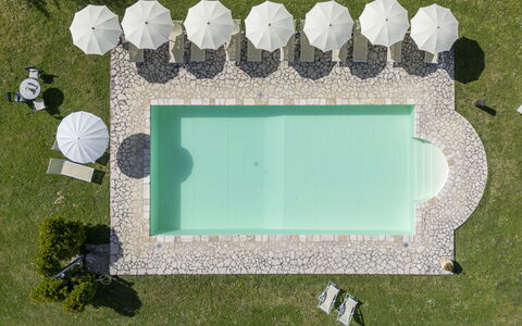 Podere Marcigliana - Radicondoli: Property, Water, Rectangle, Grass, Leisure, Flooring, Urban Design, Lawn, Landscape, Shrub