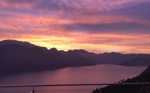Xino Terrace View: Sky, Mountainous Landforms, Water Resources, Horizon, Mountain, Nature, Afterglow, Hill, Dusk, Natural Landscape