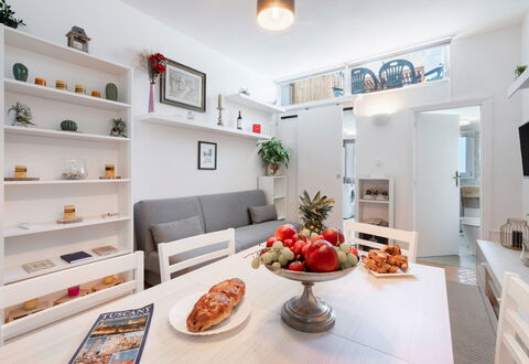 Lucca Old Town Apartment - Lucca, Toscana: Food, Property, Furniture, Table, Cabinetry, Orange, Couch, Interior Design, Countertop, Picture Frame