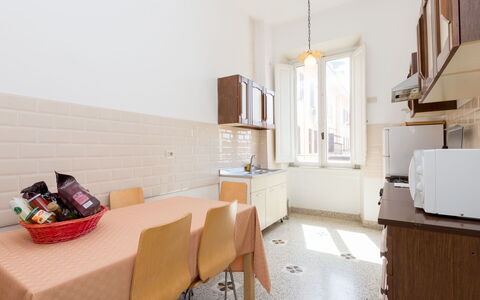 Angelico: Furniture, Table, Wood, Window, Cabinetry, Building, Flooring, Kitchen, Floor, Chair