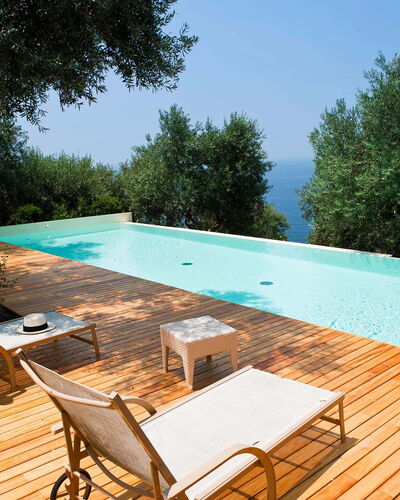 Pietramare - Castellabate, Campania: Furniture, Table, Property, Building, Sky, Swimming Pool, Tree, Shade, Chair, Outdoor Furniture