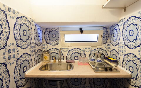 Villa Il Sole Di Sorrento: Tap, Plumbing Fixture, Property, Sink, Bathroom Sink, Building, Bathroom, Bathroom Cabinet, House, Purple