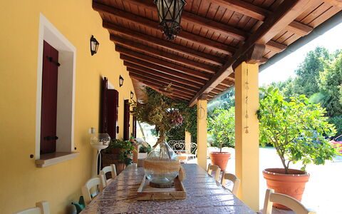 Oasi Casamaras, Brenta River, Wifi, Ac: Furniture, Chair, Table, Door, Flowerpot, Kitchen & Dining Room Table, Shade, Porch, Houseplant, Ceiling