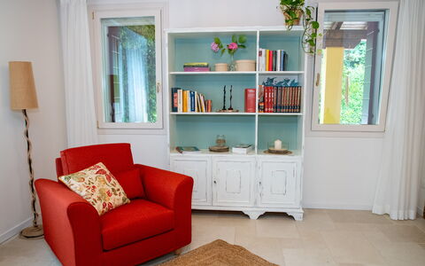 Oasi Casamaras, Brenta River, Wifi, Ac: Furniture, Property, Product, Wood, Shelf, Picture Frame, Interior Design, Shelving, Window, Living Room