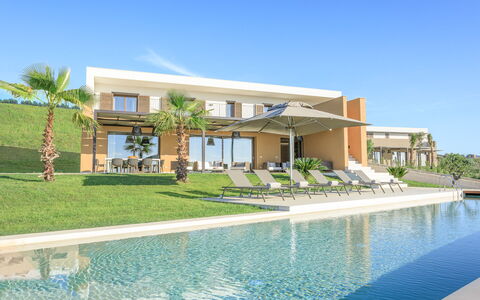 Villa Agata - Sea View | By Rocco Forte Villas: Water, Sky, Property, Building, Plant, Azure, Interior Design, Leisure, Tree, House