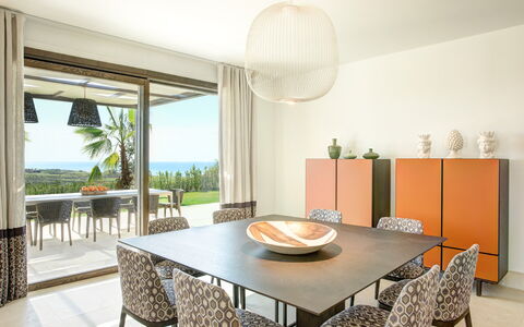Villa Agata - Sea View | By Rocco Forte Villas: Table, Furniture, Property, Plant, Chair, Wood, Interior Design, Lighting, Building, Floor