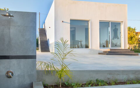 Eremita Villa Sicily: Plant, Sky, Azure, Rectangle, Interior Design, Shade, Tree, Landscape, Composite Material, Residential Area