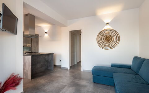 Eremita Villa Sicily: Building, Wood, Lighting, Architecture, Living Room, Couch, Flooring, Hall, Comfort, Floor