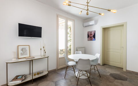 Alma Suite: Furniture, Property, Picture Frame, Interior Design, Table, Wood, Lighting, Flooring, Floor