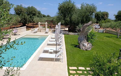 Terra Mater: Swimming Pool, Outdoor Furniture, Resort, Garden, Flagstone, Estate, Landscaping, Backyard, Hacienda, Shade