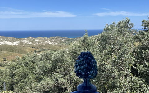 Villa Acquaro, Santa Caterina Dello Ionio, Pool, A: Blue, Landscape, Shrub, Woody Plant, Shrubland, Chaparral