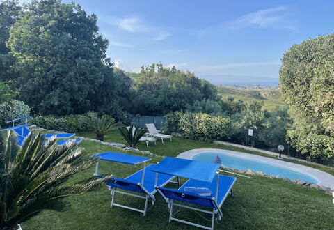 Villa Acquaro, Santa Caterina Dello Ionio, Pool, A: Blue, Swimming Pool, Shrub, Garden, Lawn, Landscaping, Outdoor Furniture, Backyard, Estate, Yard