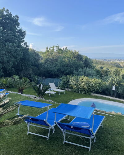 Villa Acquaro, Santa Caterina Dello Ionio, Pool, A: Blue, Swimming Pool, Shrub, Garden, Lawn, Landscaping, Outdoor Furniture, Backyard, Estate, Yard