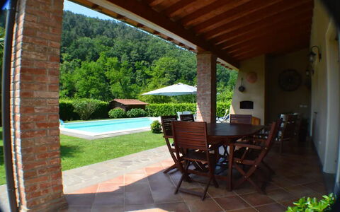 Villa Carducci: Plant, Furniture, Property, Table, Chair, Building, Flowerpot, Shade, Outdoor Furniture, Interior Design