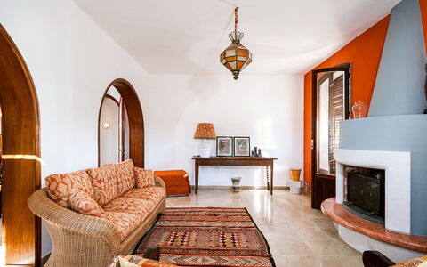 Villa Cornino: Property, Furniture, Building, Picture Frame, Couch, Interior Design, Living Room, Comfort, House, Wall