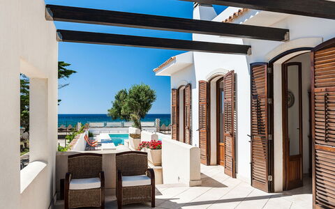 Villa Cornino: Property, Furniture, Building, Sky, Azure, Shade, Interior Design, Chair, Floor, Condominium